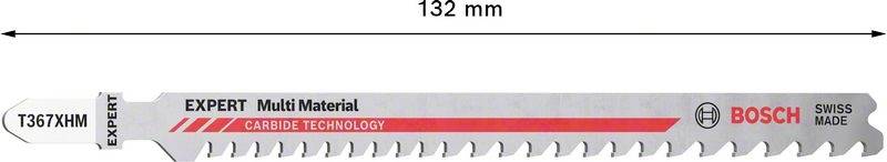 Lama da sega Bosch, lungo 132 mm, per multi-materiale con contrassegno EXPERT.