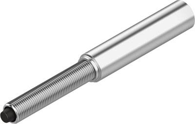 Manicotto metallico filettato con estremità liscia e cilindrica, presumibilmente un pezzo di ricambio meccanico o un componente tecnico.