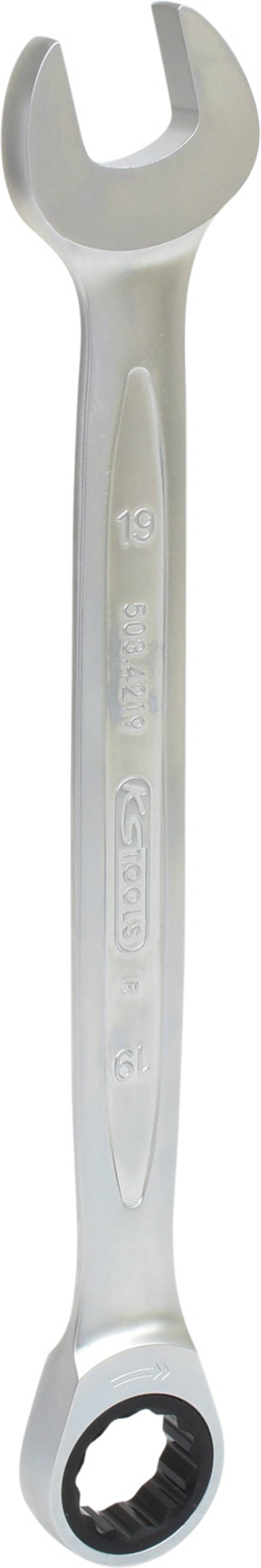 KS Tools 503.4219 5034219 Chiave a cricchetto combinata  Misura (metrica) 19 mm