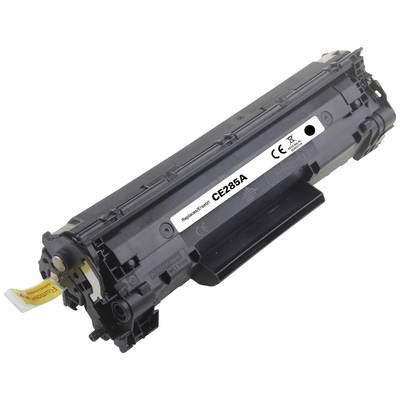 Un modulo per cartuccia del toner nero con la scritta 'Cartuccia sostitutiva CE285A'. Compatibile con specifici modelli di stampanti laser.