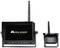 Un sistema di sorveglianza wireless con schermo e telecamera di Midland. Lo schermo mostra il logo Midland.