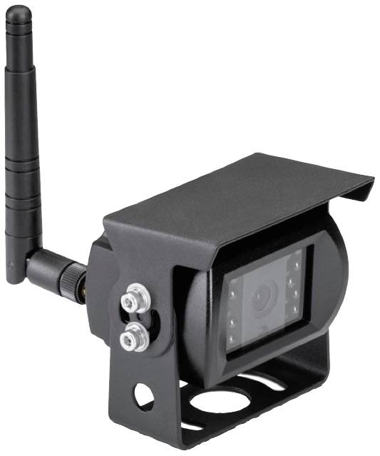 Telecamera retromarcia a colori con antenna e custodia protettiva, da fissare sui veicoli, per migliorare la visibilità durante la retromarcia.