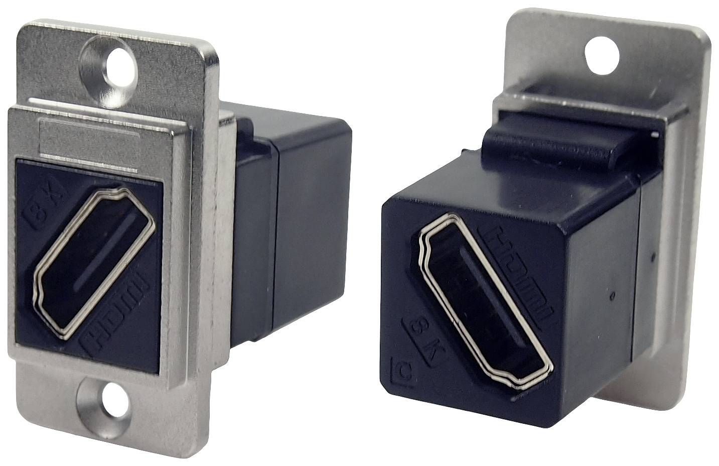 Cliff CP30788M Adattatore HDMI Presa Nickel, Nero 1 pz.