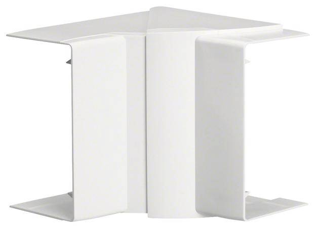 Un oggetto bianco, con forme geometriche, composto da molteplici superfici piatte inclinate e con un'disposizione simmetrica.
