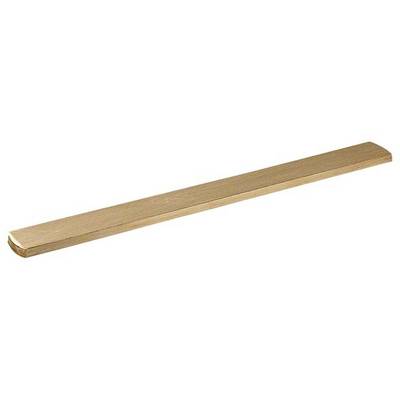 Un righello di legno rettangolare su sfondo bianco.
