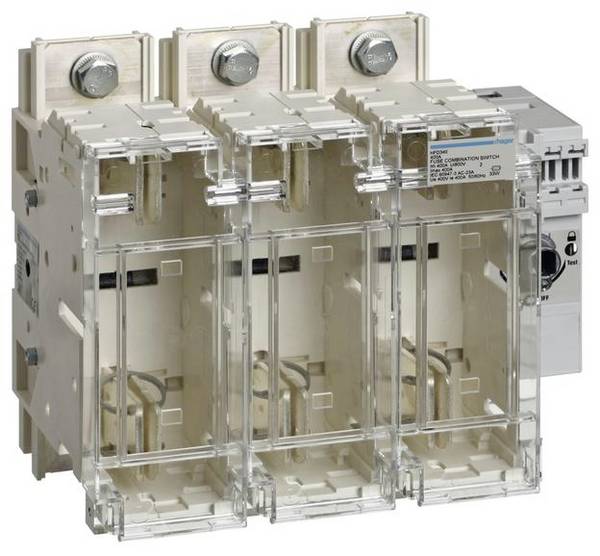 Hager HFD340 Interruttore a 3 fasi Adatto per Fusibili dim. da 000 a 4 3 poli 400 A 1 pz.