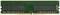 Una scheda di memoria RAM verde con diversi chip di memoria neri e piedini di connessione dorati in basso.