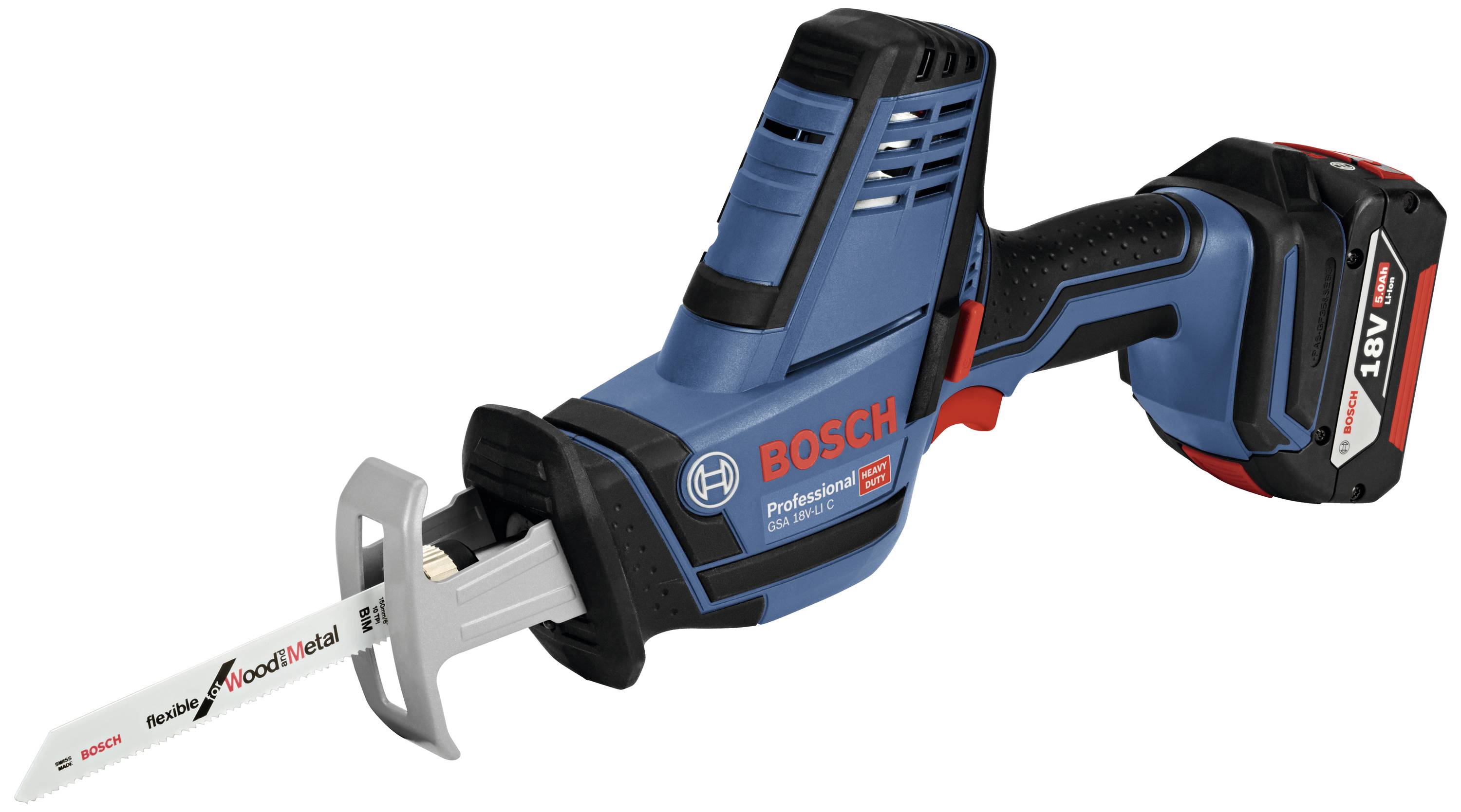 Bosch Professional GSA 18V-LI C, B-Ware Sega a gattuccio a batteria Merce B (imballaggio danneggiato / mancante) 06016A5006920 incl. seconda batteria, incl. valigia, incl. caricabatterie 18 V 4 Ah