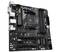 Scheda madre nera con più slot e connettori, modello B550M DS3H di Gigabyte. Visibili sono i socket RAM e le interfacce.