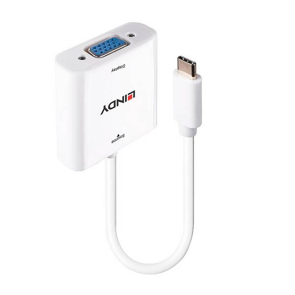 LINDY USB-C® Adattatore [1x spina USB-C® - 1x Presa VGA] 43355