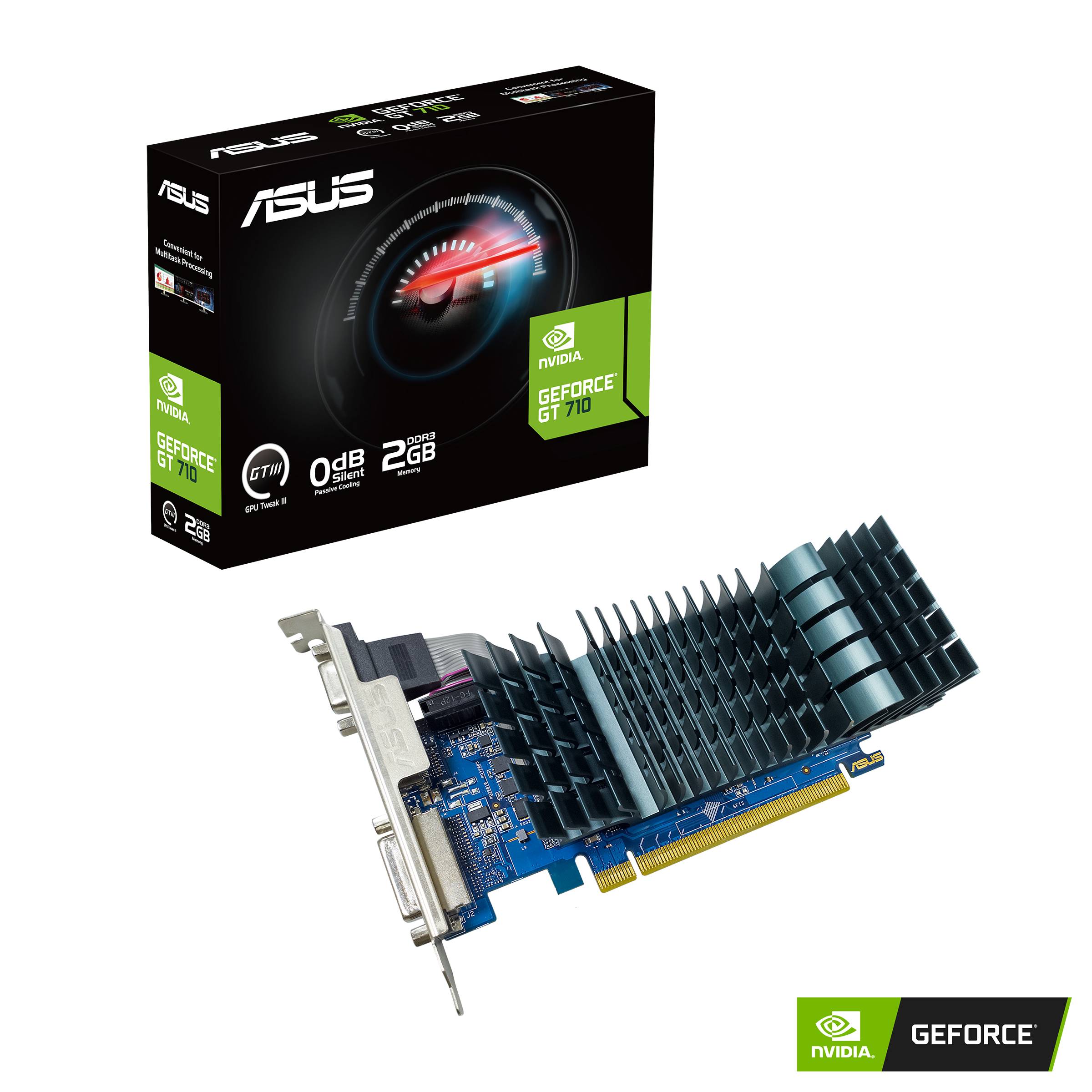 Asustek Computer Scheda grafica GT710 2 GB PCIe 2.0 x2-7