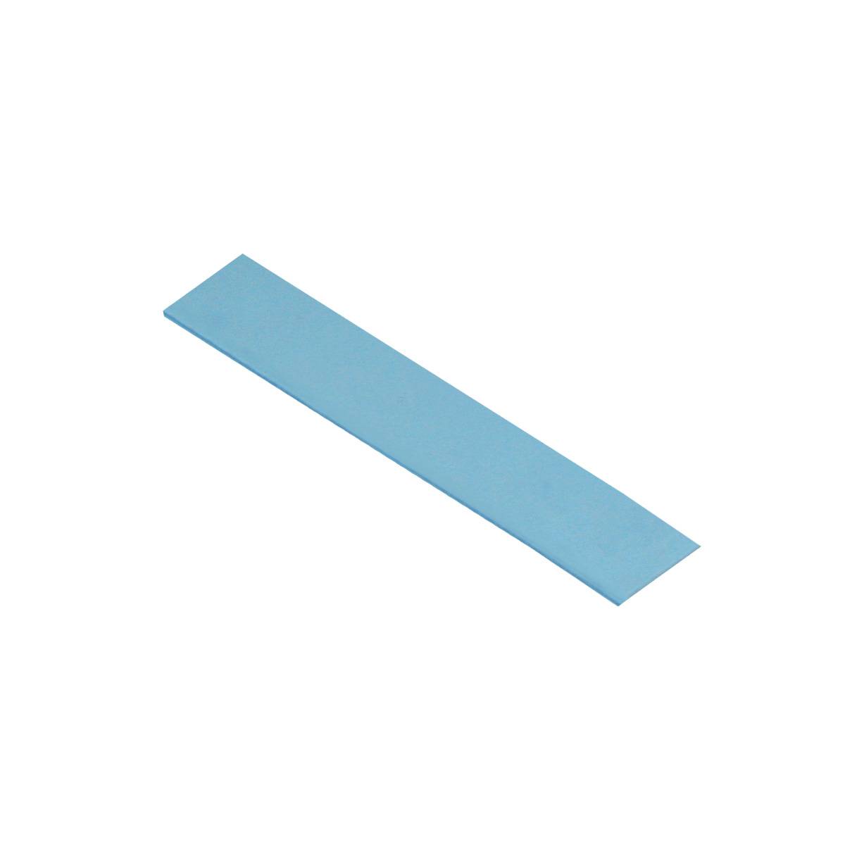 Una sottile striscia blu lunga su uno sfondo bianco.