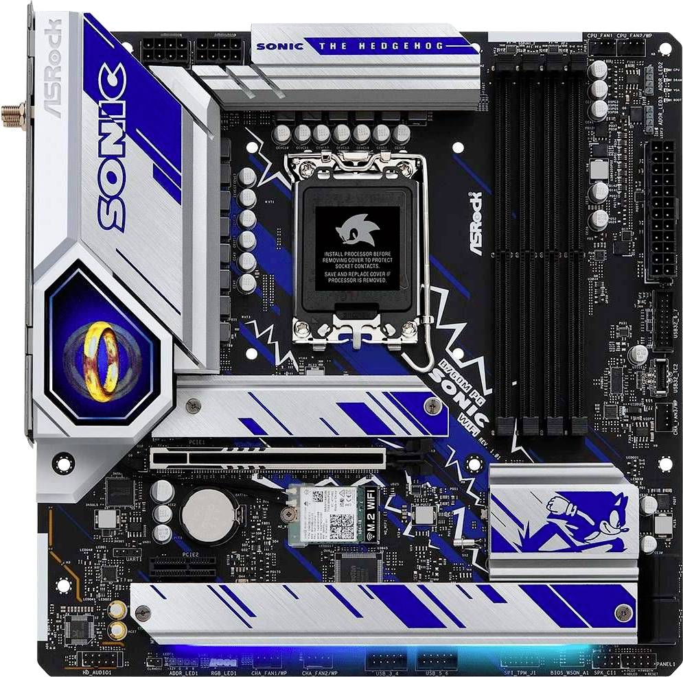 Asrock B760M PG SONIC WIFI scheda madre Intel B760 LGA 1700 micro ATX (Asrock B760M PG SONIC WIFI, Intel B760, 1700, Mic-0