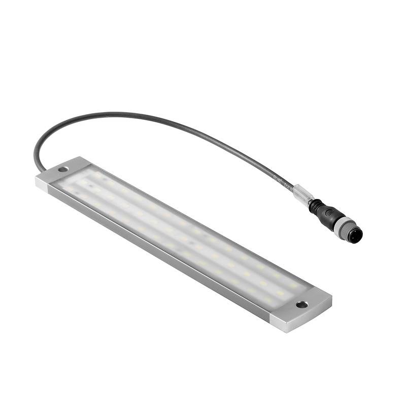 Una lampada LED allungata con un cavo di alimentazione, adatta per applicazioni di illuminazione moderne.