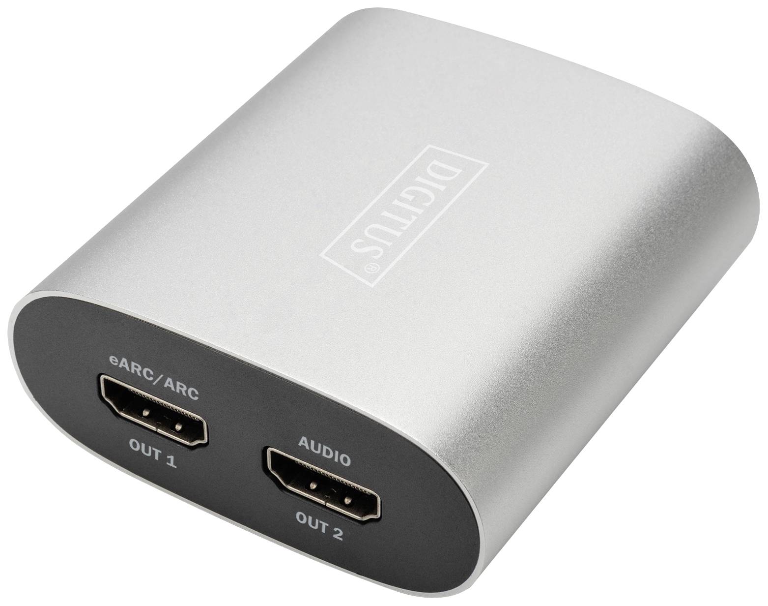 Digitus DS-45337 HDMI Adattatore Argento, Nero (eARC)-0