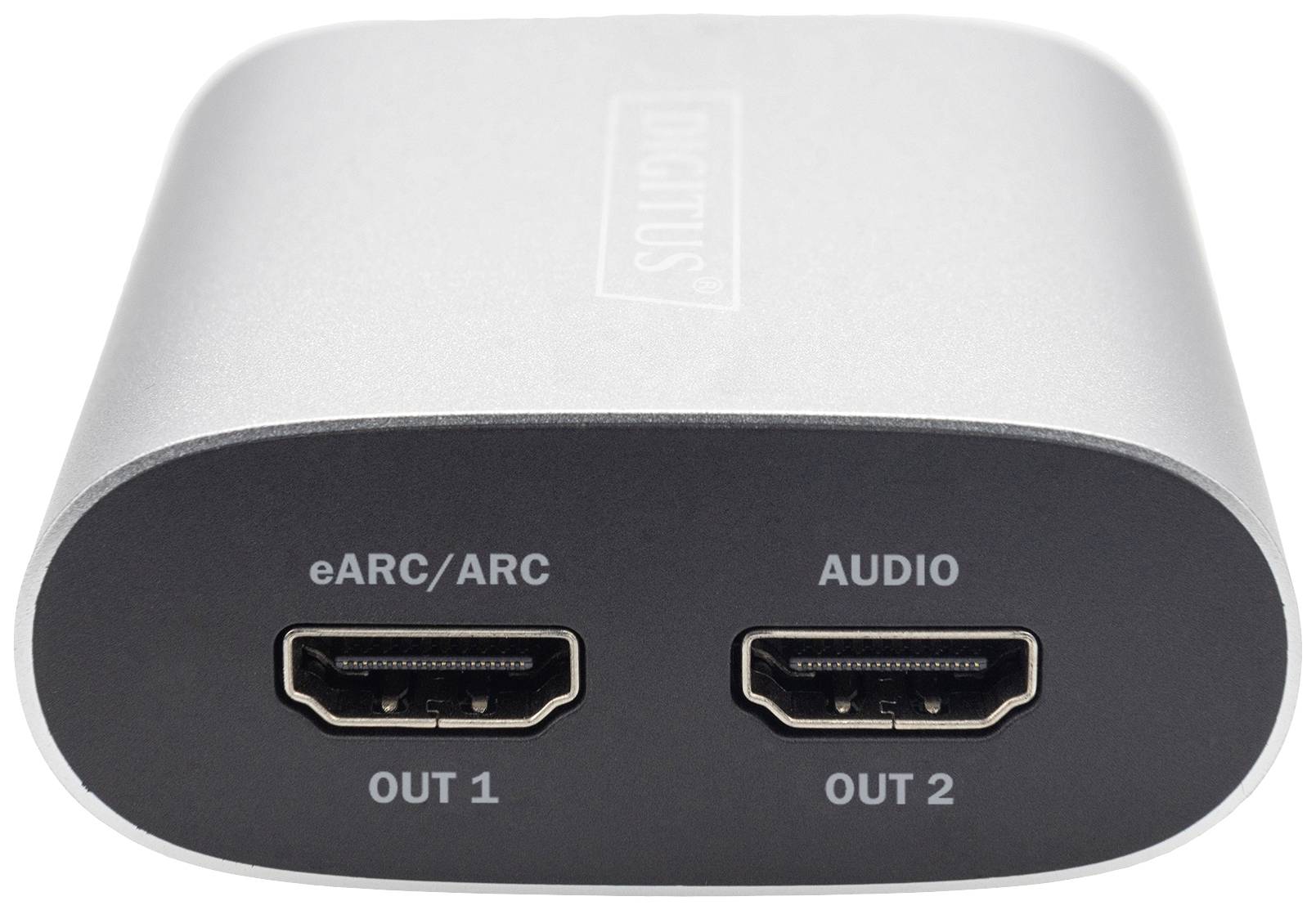 Digitus DS-45337 HDMI Adattatore Argento, Nero (eARC)-1