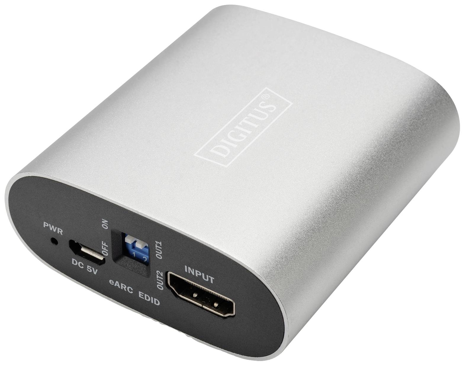 Digitus DS-45337 HDMI Adattatore Argento, Nero (eARC)-3