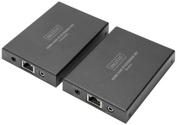 Digitus DS-55507 HDMI / RJ45 Adattatore [1x Presa HDMI - 1x Presa HDMI] Nero UHD 4K;