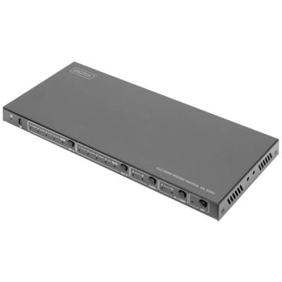 DIGITUS - Video/Audio-Schalter - 4 x 2 - Desktop, wandmontierbar-0