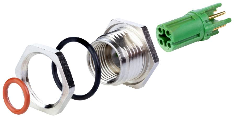 Metz Connect MMT371A115-0001 Presa per circuiti stampati M12 Presa Numero di poli: 4 1 pz.