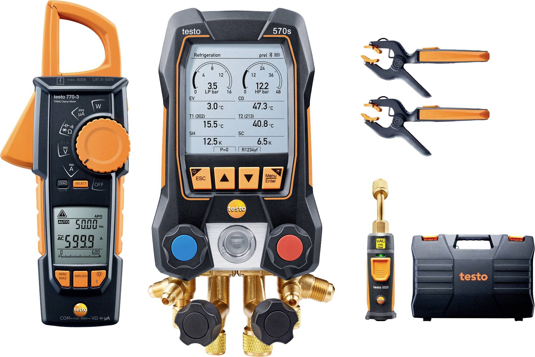 Misuratore refrigerante testo 570s-Set