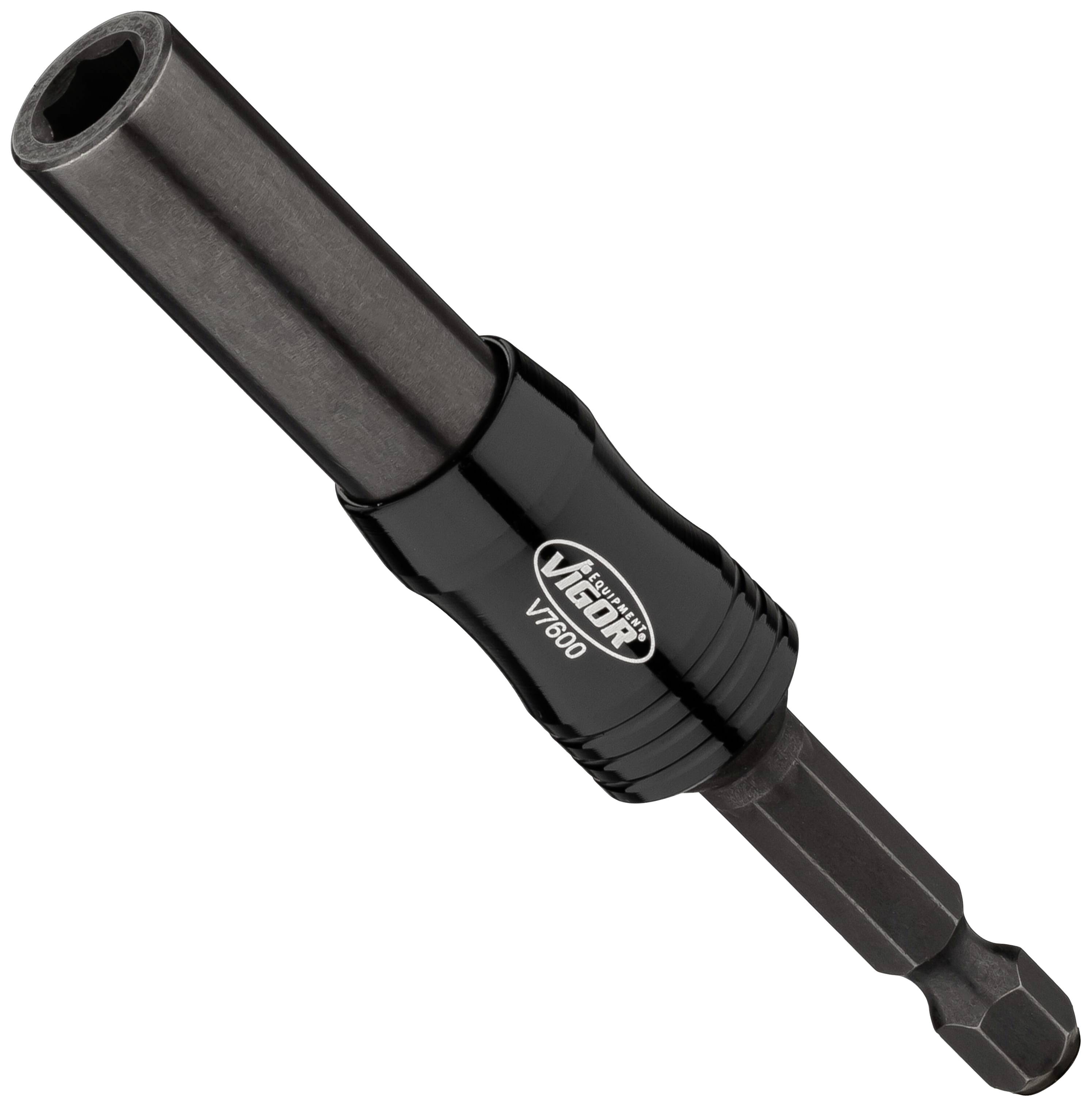 Un prolunga per bit nero Wera con gambo esagonale e testa magnetica.