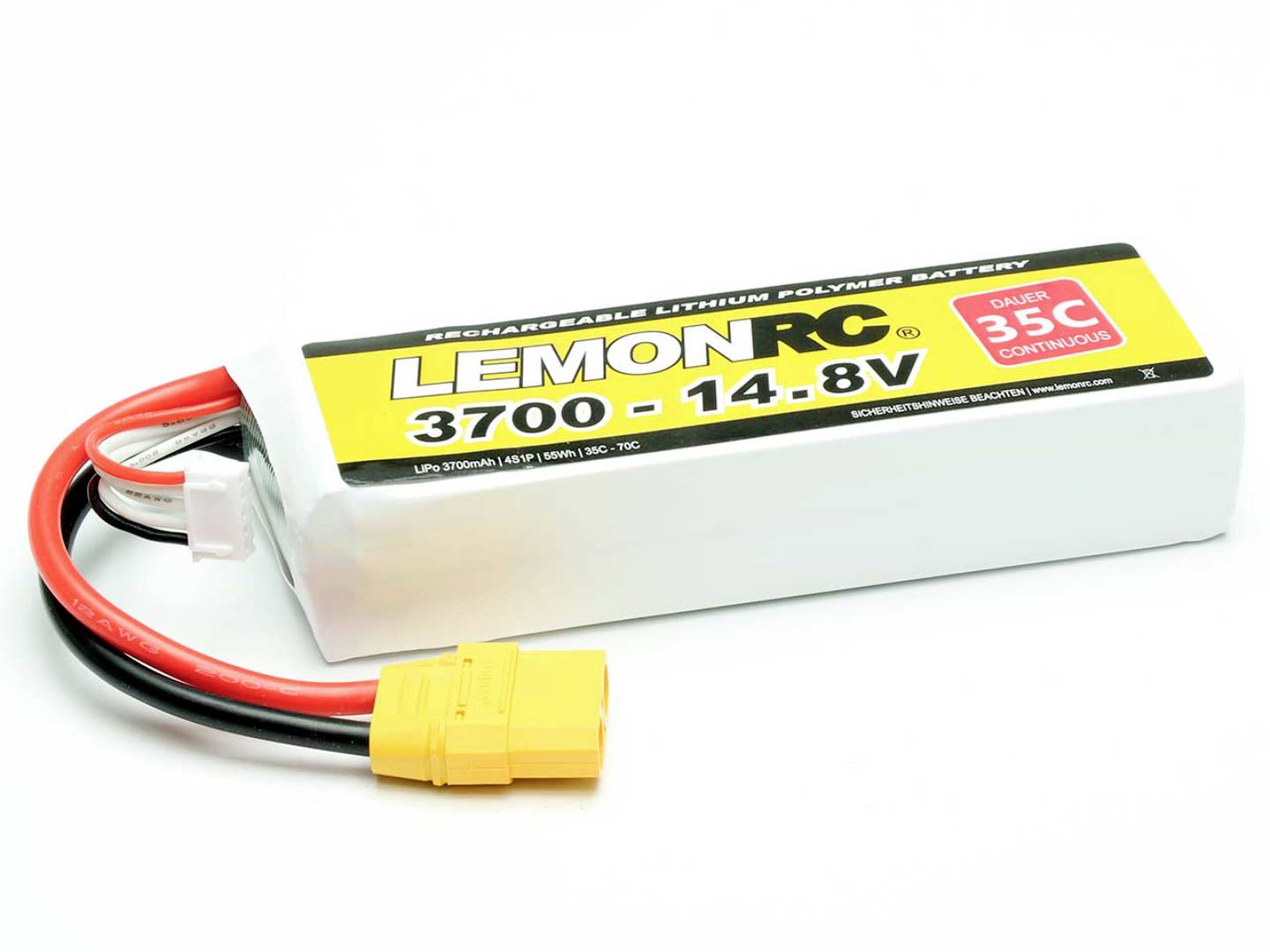 Batterie LiPo 4S LemonRC 5000mah - 14,8V (35C) XT90