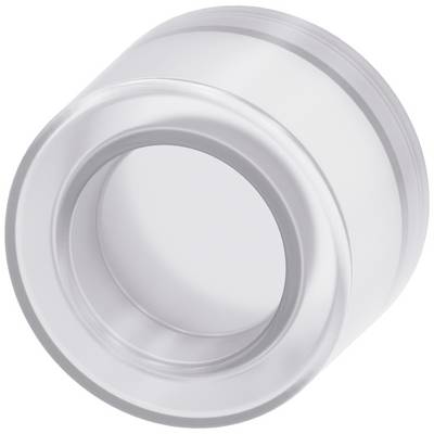 Una copertura cilindrica trasparente in materiale plastico, probabilmente parte di un dispositivo o prodotto più ampio.