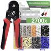 Quadrios 23T045 Assortimento Capicorda 0.5 mm², 0.75 mm², 1 mm², 1.5 mm², 2.5 mm², 4 mm², 6 mm², 10 mm² Parzialmente isolato 1 KIT