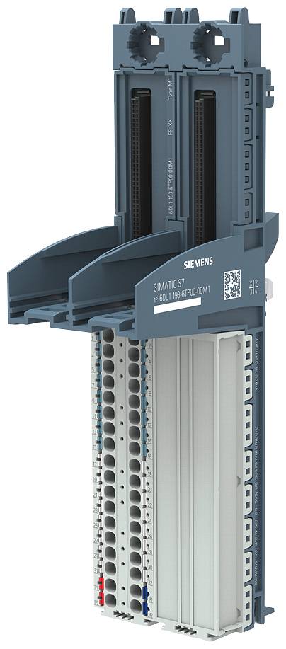 Controllo elettronico industriale di Siemens, con connettori e moduli etichettati 'SIMATIC S7'. Idoneo per l'automazione.