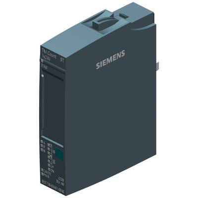 Un modulo Siemens grigio scuro con la scritta 'TM Count I 24V'. Presenta diversi indicatori di stato ed è progettato per applicazioni industriali.