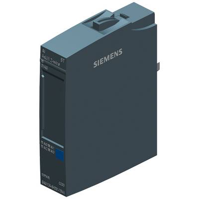 Immagine di un modulo Siemens SIMATIC, probabilmente per tecnologia di automazione, con etichette sul lato frontale.