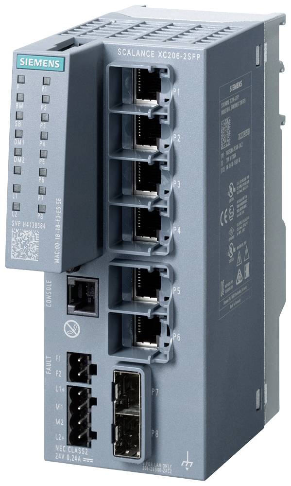 Siemens 6AG12062BS007AC2 6AG1206-2BS00-7AC2 Switch ethernet industriale 10 / 100 / 1000 MBit/s
