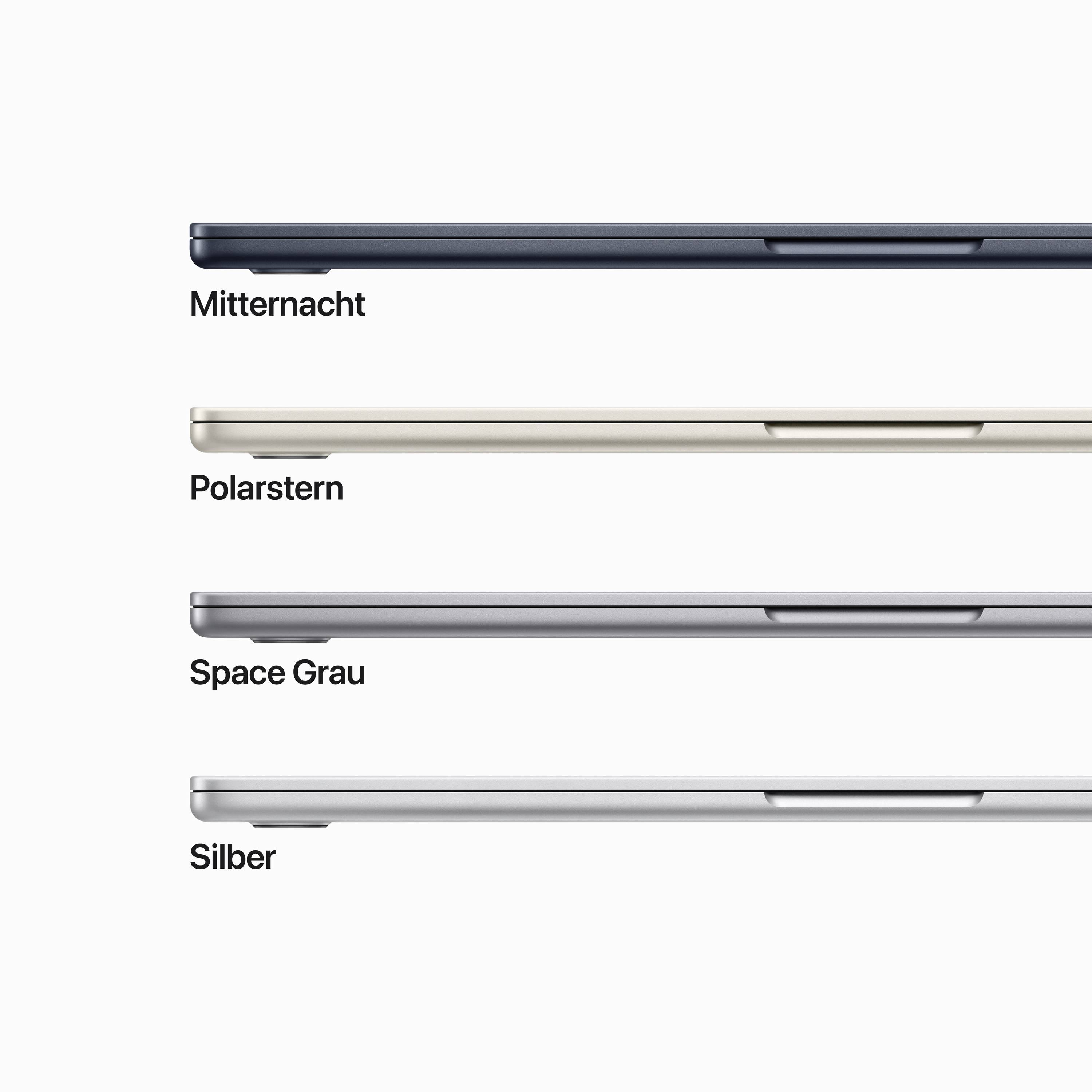 Apple MacBook Air 15 (M2, 2023) 38.9 cm (15.3 pollici) 8 GB RAM 512 GB SSD 8‑Core CPU 10-Core GPU Grigio Siderale MQKQ3D-5