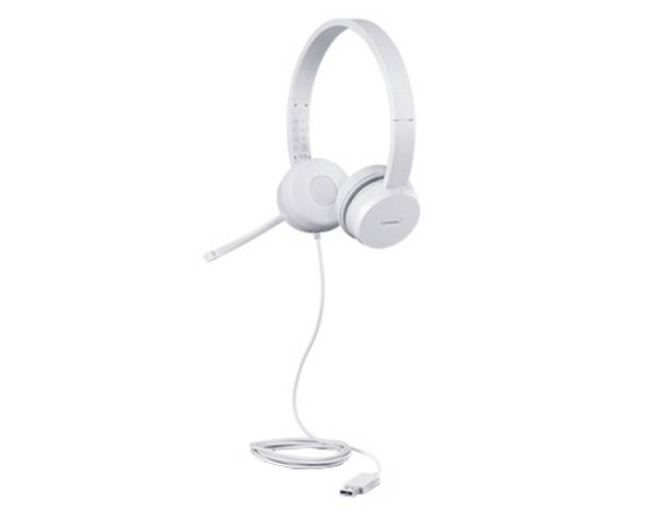 Lenovo GXD1E71385 cuffia e auricolare Cablato Polso Musica e Chiamate USB tipo A Grigio