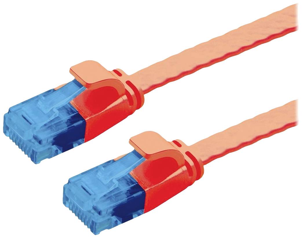 Due cavi Ethernet arancioni con connettori blu, adagiati uno accanto all'altro, pronti per la connessione di rete.