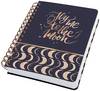 Sigel Jolie Moonlight Melody JN625 blocco note a spirale con griglia di puntini Nero, Beige, Albicocca 120 DIN A5