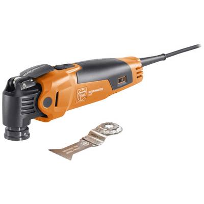 Utensile elettrico Multimaster 500 in arancione e nero con lama removibile, ideale per diversi progetti fai-da-te.