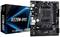 Scheda madre ASRock A520M-HVS, formato Micro-ATX, supporta processori AMD, con porte USB e HDMI, confezione accanto.
