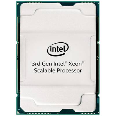 Un processore con la scritta '3rd Gen Intel Xeon Scalable Processor' indica il modello e il marchio di un processore per computer.