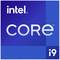Logo della serie Intel Core i9 su sfondo blu con testo bianco.