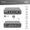 'Digitus DN-95128-1: Estensore Gigabit a 4 Porte 4PPoE, 802.3at, 60 W. Mostra connessioni, indicatore di stato e suggerimenti di messa a terra.'