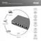 Un extender PoE Gigabit a 4 porte di Digitus, modello DN-95128-1, 802.3at, 60W. Supporta telefoni IP, telecamere di rete, access point.