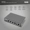 Un Extender PoE Gigabit a 4 porte di Digitus con descrizione principale, numero di prodotto DN-95128-1, 802.3at, 60 W e funzionalità.