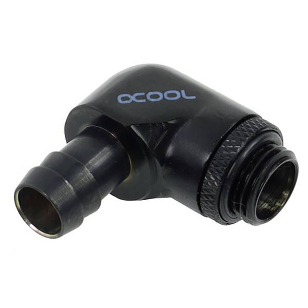 Alphacool HF Anschluss gerade G1/4 Zoll AG auf 10mm ID, 90 Grad Raccordo angolato per raffreddamento ad acqua per PC