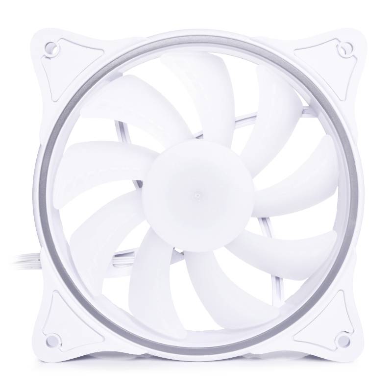 Alphacool Rise Aurora Case per computer Ventilatore 12 cm Bianco 1 pz-1