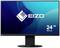 Monitor con cornice nera mostra il logo 'EIZO' su sfondo blu. Dimensione: 24 pollici (60,5 cm).