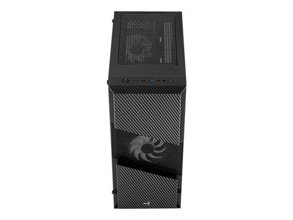 Aerocool Menace Saturn RGB Midi Tower Tempered Glass - Black
