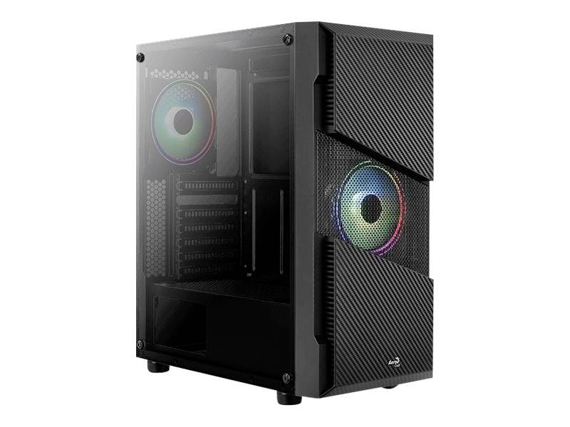 Aerocool Menace Saturn RGB Midi Tower Tempered Glass - Black-2