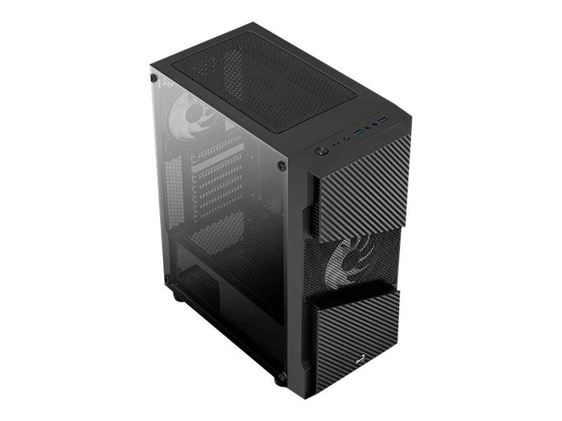 Aerocool Menace Saturn RGB Midi Tower Tempered Glass - Black-5
